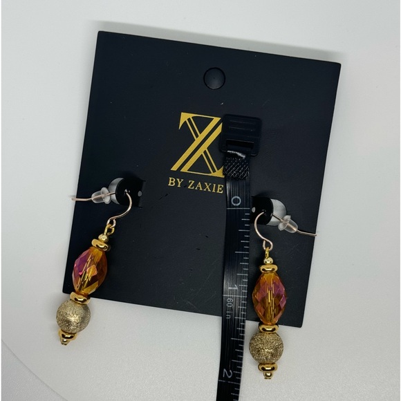 Z by Zaxie Stunning Multi Colored Faceted Stone Fish Hook Drop Earrings - Picture 9 of 15